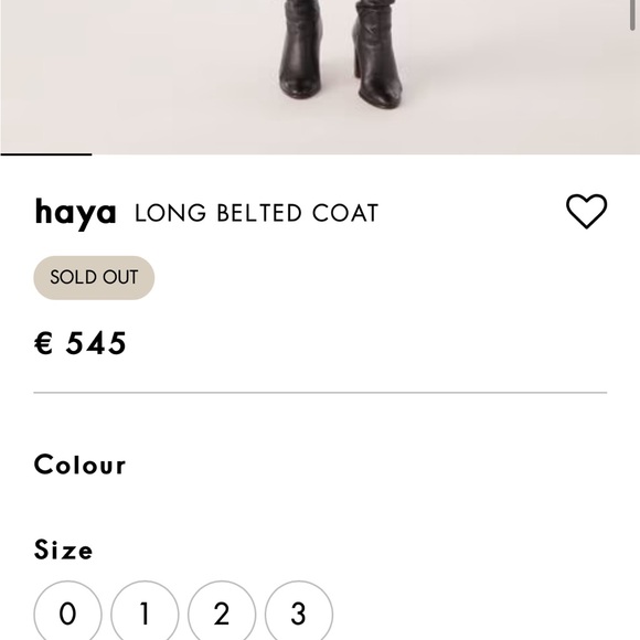 NWT BA&SH HAYA long belted coat - Picture 6 of 11